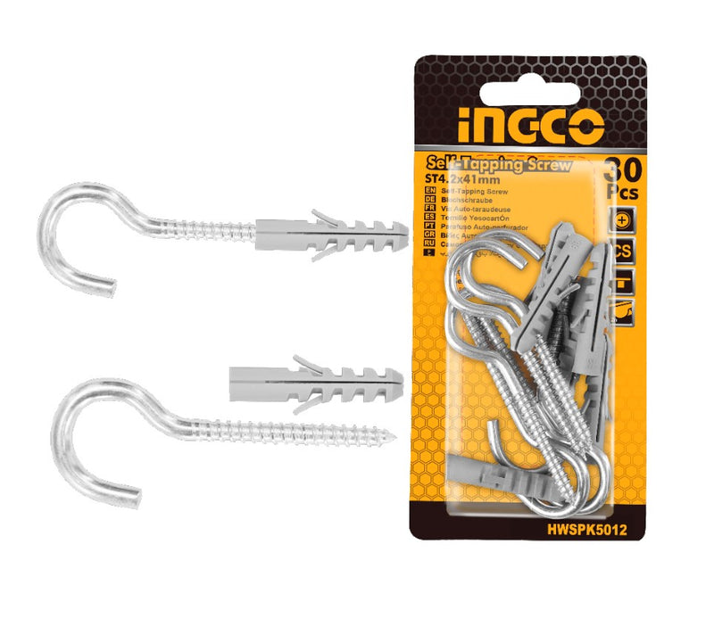 Buy Ingco Hwspk5012 Screw Plug Sets With Hook Screw Online On Qetaat.Com